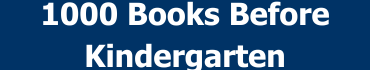 1000 books before kindergarten