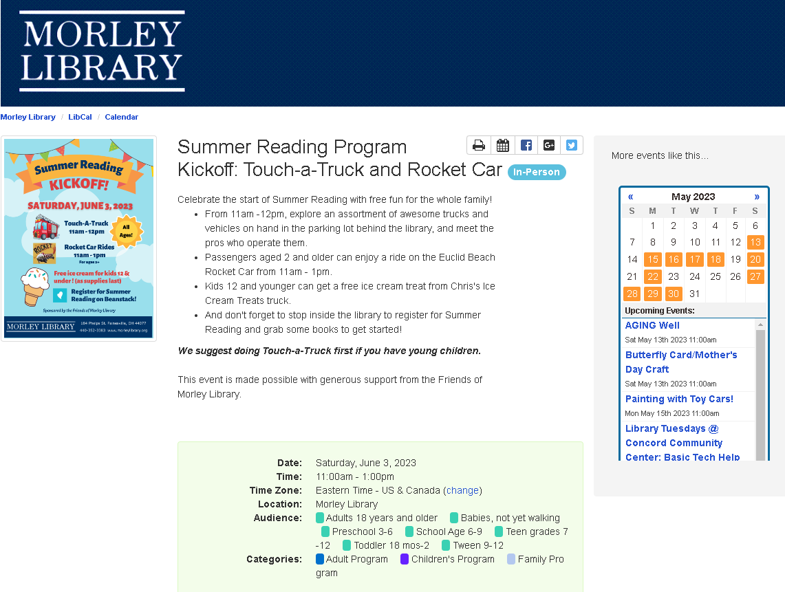 Summer Reading Program