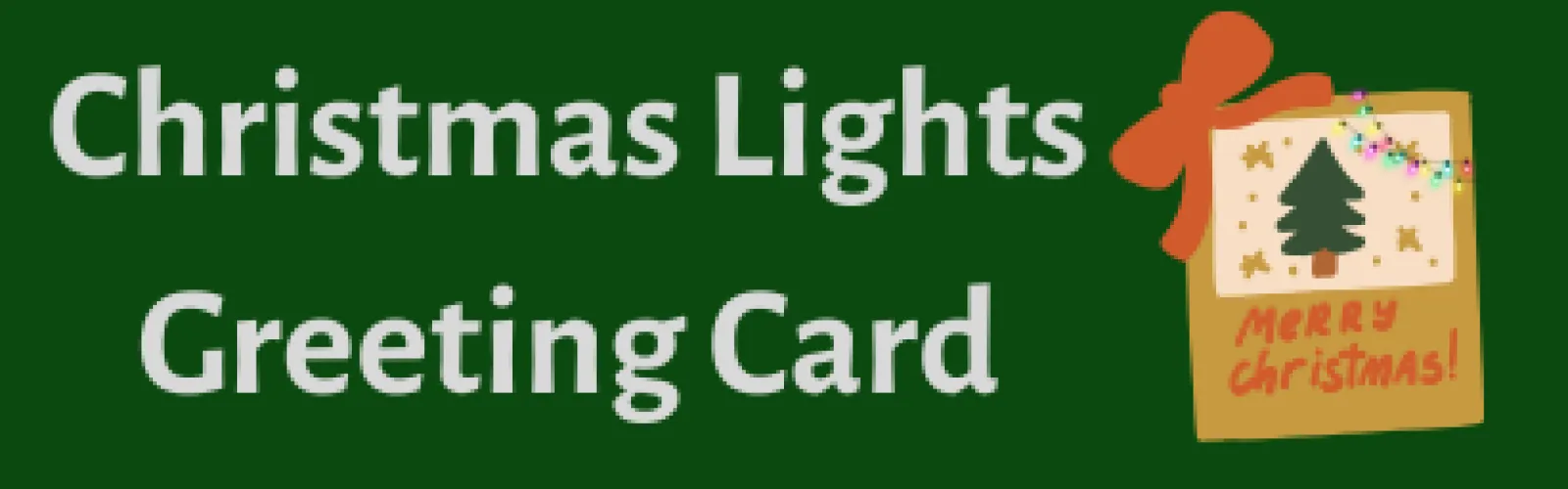 Library Tuesdays @ Concord Community Center: Christmas Lights Greeting Card