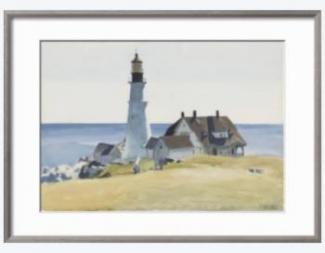 Lighthouse and Buildings, Portland Head, 1927 Edward Hopper