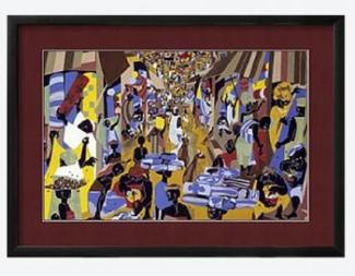 Street to M'Bari (Jacob Lawrence, 1917-2000)