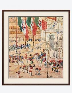 St. Mark's Square (Maurice Prendergast, 1858-1924)