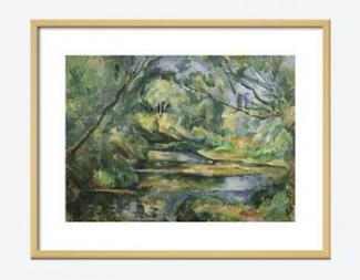 Landscape with brook (Paul Cézanne, 1839-1906)