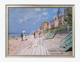 The Beach at Trouville, 1870 (Claude Monet, 1840-1926)